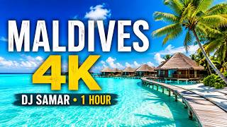 DJ SAMAR 🌴 Maldives Paradise 4K | 1 Hour Tropical Chillout Music 🌊 Summer Relaxation