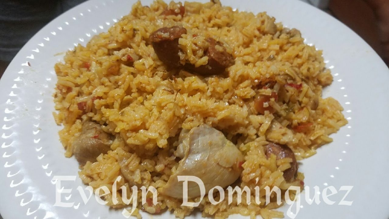Como hacer una Paella de Pollo y Chorizo YouTube