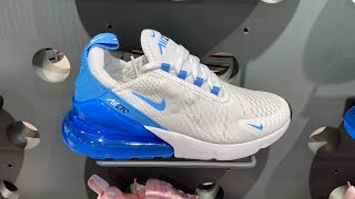 Nike Air Max 270 (White/Black/University Blue) - Style Code: AH6789-118