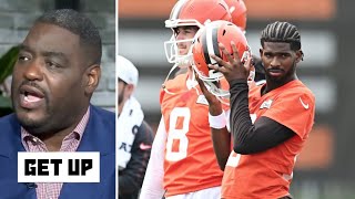 GET UP | Damien Woody reacts to Sheduer Sanders stuns Cleveland with epic Training Camp practice GET UP | Damien Woody reacts to Sheduer Sanders stuns Cleveland with epic Training Camp practice