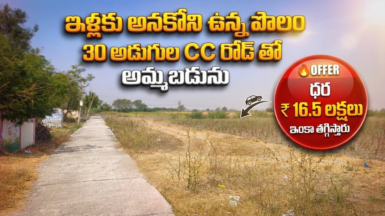 💰 చాలా తక్కువ ధరలో పొలం అమ్మకం | 72 Cents ₹16.5 Lakhs | Chilakaluripeta Near