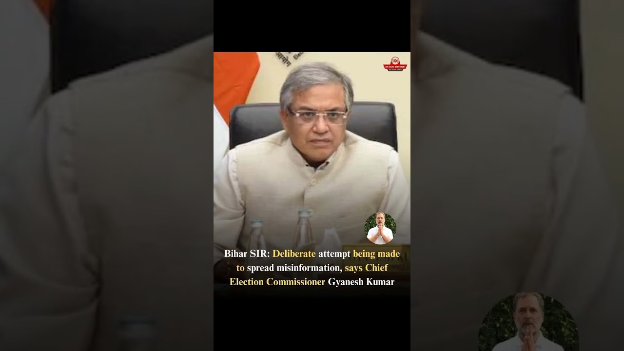 Is CEC Gyanesh Kumar TELLING THE TRUTH About Bihar Misinformation?