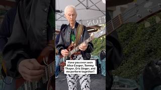 Have you ever seen Alice Cooper, Tommy Thayer, Eric Singer, and me perform together? #robbykrieger
