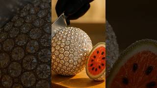 Luxury Diamond Watermelon Cutting ✨🍉 | Satisfying Crystal Fruit Slice