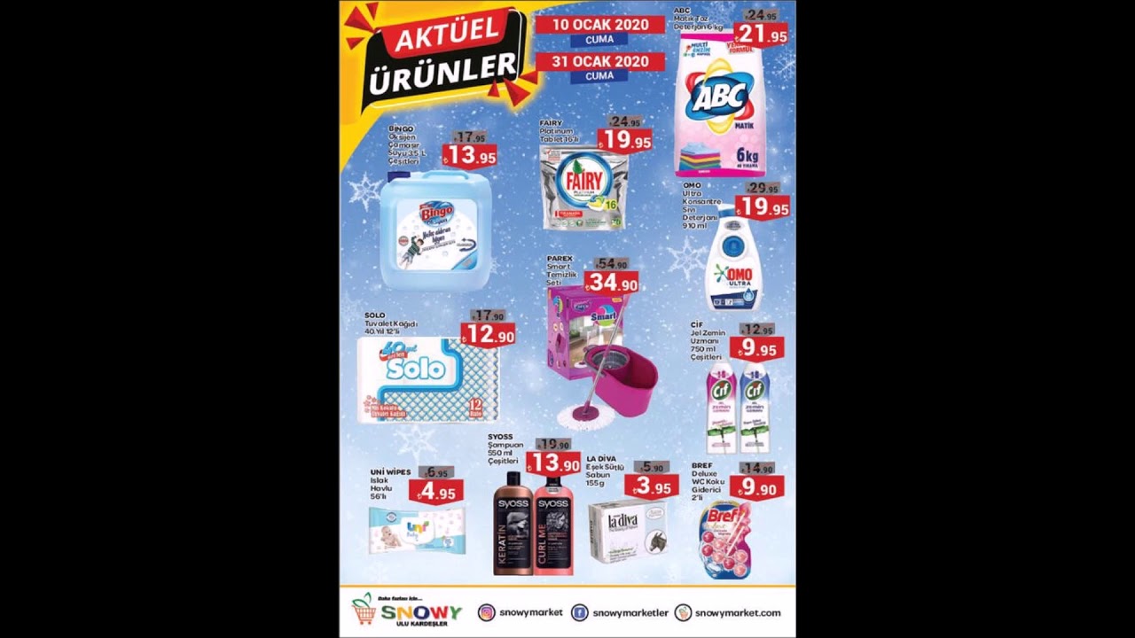 Snowy Market 10 Ocak 31 Ocak 2020 Kampanya Broşürü