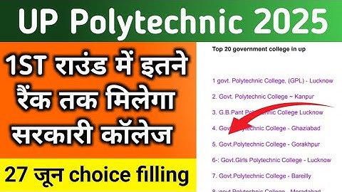 Jeecup 2025 कितने रैंक वालो को मिलेगा सरकारी कॉलेज?