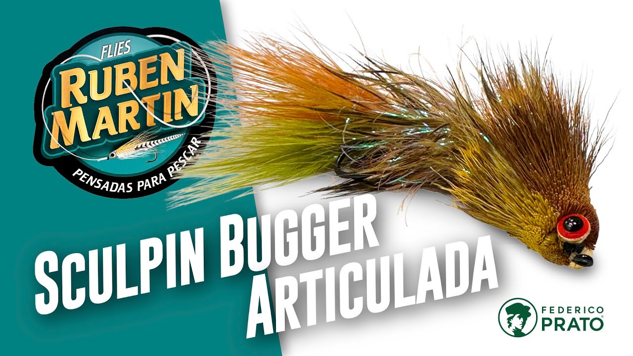 Sculpin Bugger Articulada, por Rubén Martín #pescaconmosca #flyfishing #atadodemoscas