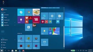 เริ่มต้นใช้งาน Windows 10  - การใช้เมนู Start และ Desktop