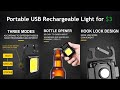 Portable USB Rechargeable Light for 3$