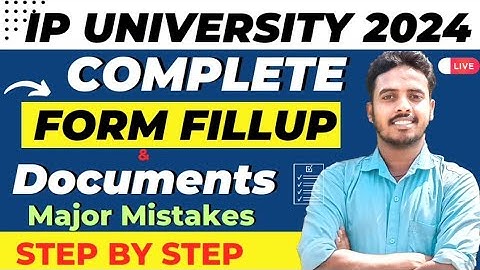 How to Fill IP University form 2024 ✅ | All Courses Step by Step | IPU Form 2024 | IPU CET 2024