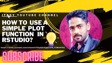 How to use a simple plot function in R studio?