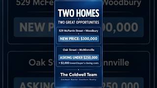 Woodbury & McMinnville Homes | McFerrin Now $300K   Oak Street Under $250K!