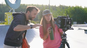 Skateboarder x Wista 45SP Film Camera (behind the scenes) | Whitehorse, Yukon