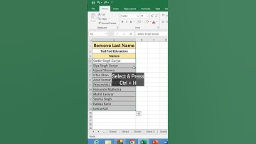 Remove middle & last name in #microsoft  #excel #msexcel #shorts #computer #education #tricks