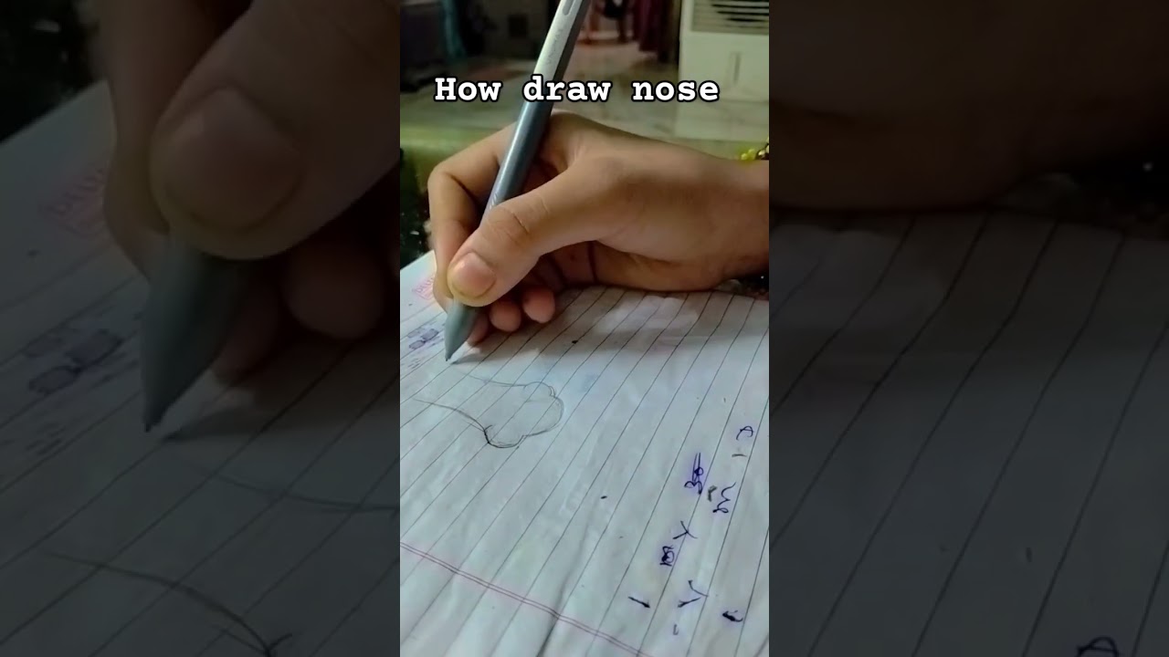 steps how draw nose 