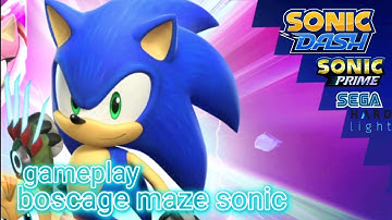 Sonic Dash:Boscage Maze Sonic Gameplay,Character From Sonic Prime,Character Event Coming Soon.