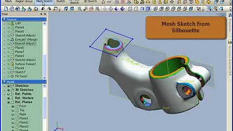 Reverse Engineering: 6 Brake Handle Rapid Form XOR (Geomagic Design X)