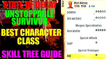 State Of Decay Best Character Build | Unstoppable Survivor | Perfect Skill Tree | Must-See Guide!
