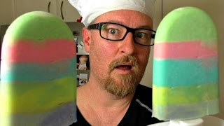 RAINBOW ICE CREAM POPSICLES