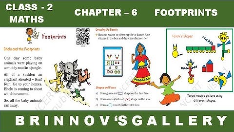 Class 2 Maths Chapter 6 Footprints |  class 2 maths| chapter 6| NCERT |  Foot prints| Class 2