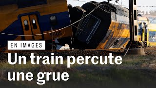 Un train percute une grue et déraille aux Pays-Bas