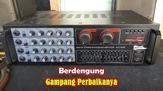 Damaged Black Spider KA130BE Mixing Amplifier Buzzing