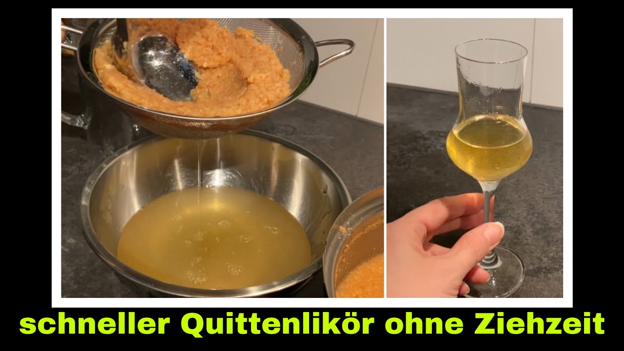 schnelles Quittenlikör Rezept | Likör aus Quitten selber machen | Selbstversorgung