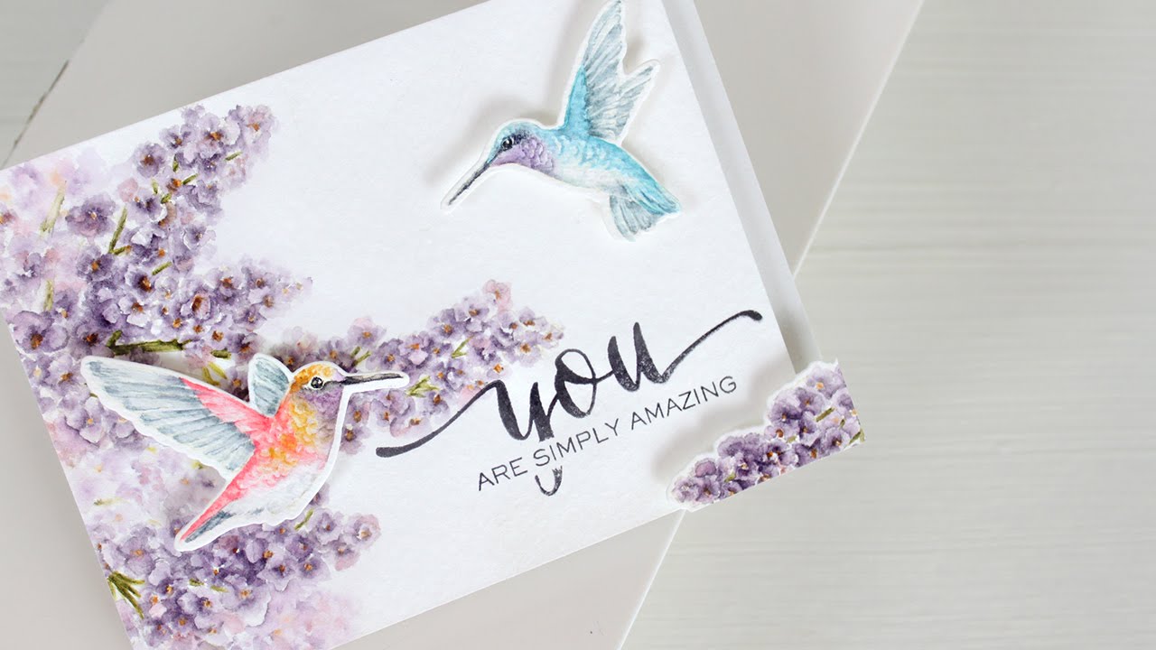 Download Watercolor Stamping: Hummingbirds - YouTube
