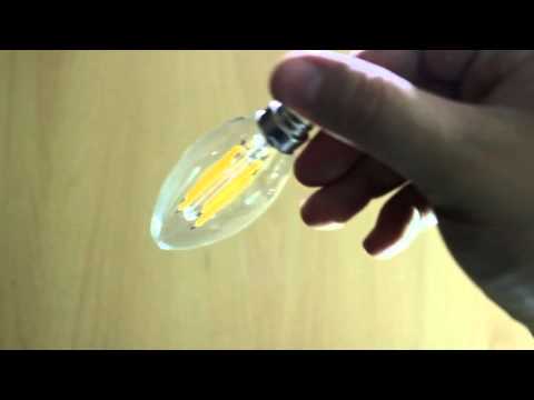 LED Filament candle 4W, Warm White 2700K. Светодиодная лампочка филамент, 4Вт. LED Filament candle 4W, Warm White 2700K. Светодиодная лампочка филамент, 4Вт.