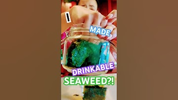 I Infused GIN with SEAWEED & Made A Cocktail! GENIUS 😮‍💨#cocktails #shortsyt #seaweed #greendrinks