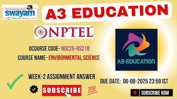 NPTEL Environmental Science Week 2 Answers | NOC25-HS218 | IIT Kharagpur | July–Dec 2025