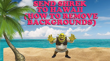 Shrek Goes To Hawaii - Or How To Replace and Remove Backgrounds in Paint.net