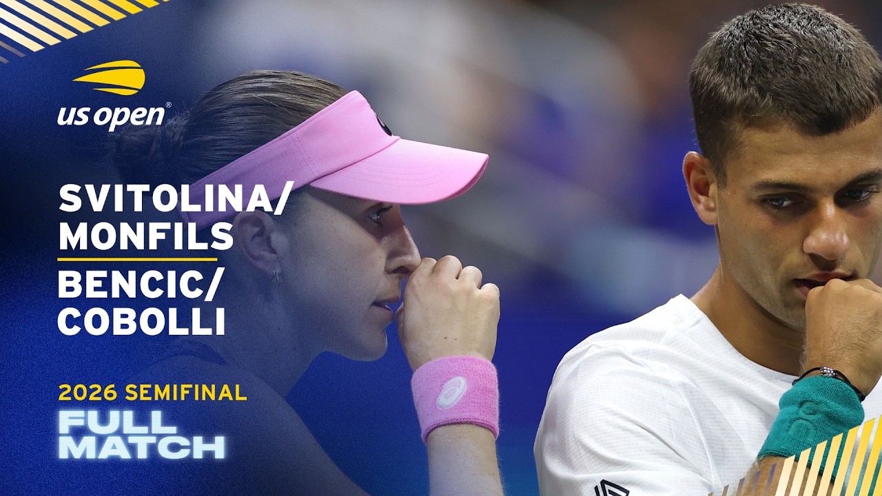 Svitolina/Monfils vs. Bencic/Cobolli Full Match | 2026 US Open Semifinal