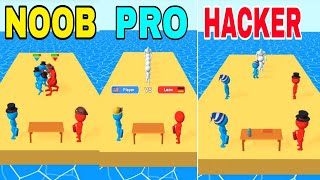 NOOB vs PRO vs HACKER ||BOTTLE FLIP CLASH|| (FORT)All Levels Gameplay Android,ios (Level  - 4) screenshot 5