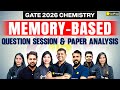 GATE 2026 🚨 | Chemistry Memory-Based Questions Session | GATE 2026 Paper Analysis Session | VedPrep