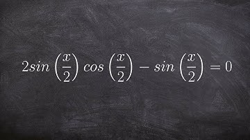 Find the solutions given a trig equations and half angle