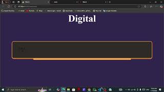 How to Build a Digital Clock with HTML, CSS & JavaScript ⏰in Hindi