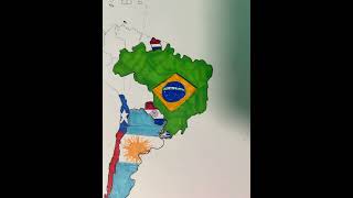 1939 WM pt12 #1939 #worldmap #geography #flagmap #art #drawing #cartography #history #ww2 #flag
