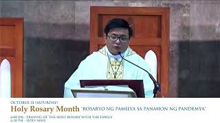 31 OKTUBRE 2020 | Sabado ng Ika-30 Linggo sa Karaniwang Panahon | 6AM