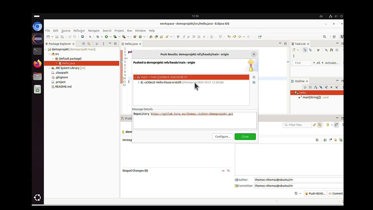 Git Basics - Einführung in Git, Gitlab und Verwendung mit Eclipse - YouTube