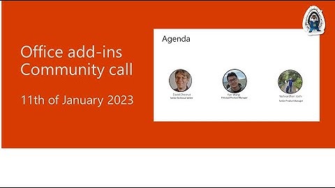 Office Add-ins community call – January 2023
