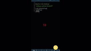 Python Code Challenge 🤔 | What will be Output ? | Please put 👇 down in the comments. | #python #code