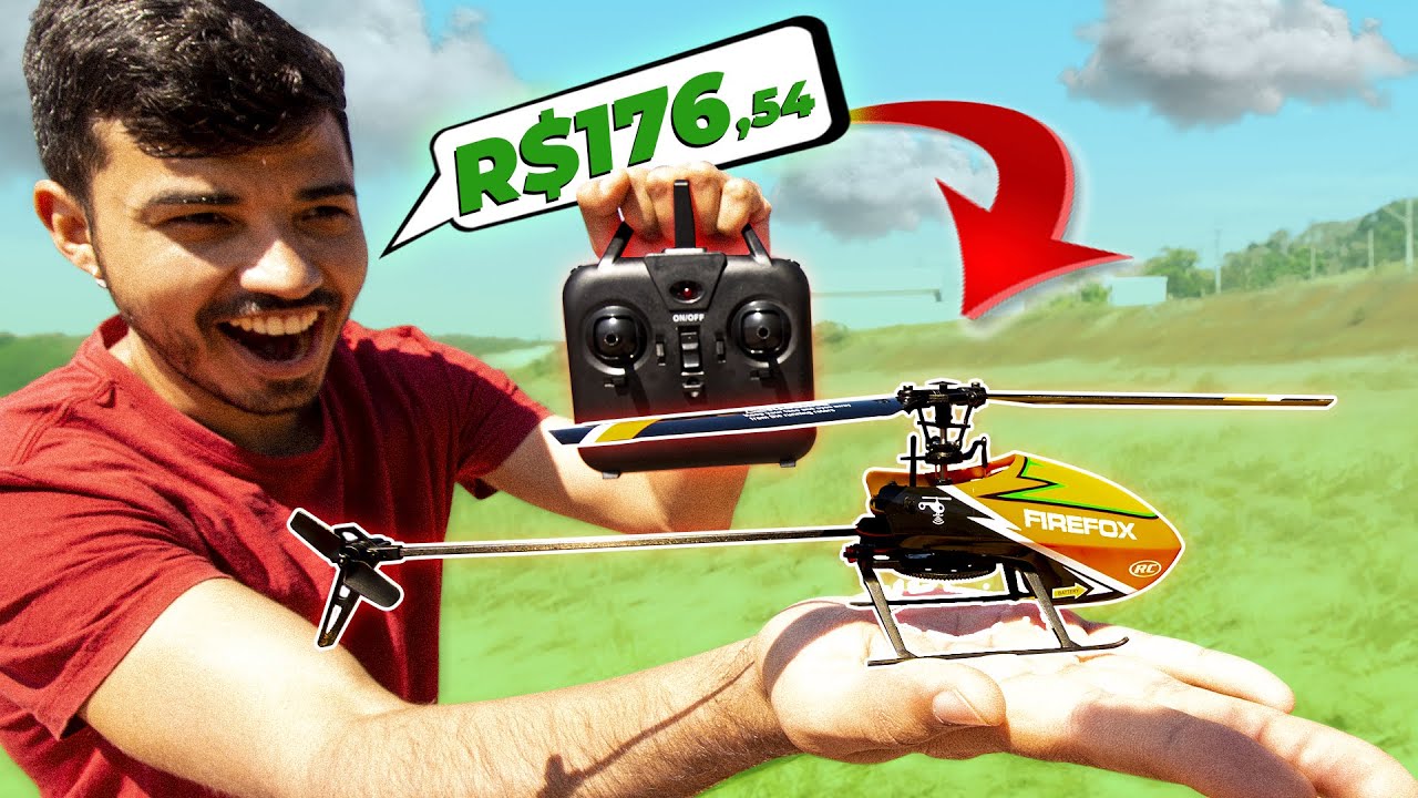 O MELHOR Helicóptero de Controle Remoto para INICIANTES | Firefox Helicopter C129