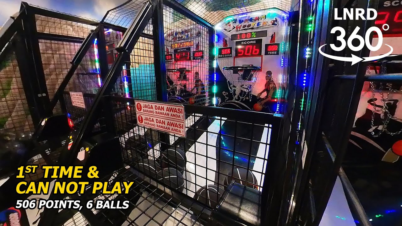 DREAM SHOOTER BASKETBALL ARCADE INDONESIA: 1st TIME & CAN'T PLAY THIS MACHINE 🤣| 506 POINT, 6 BALLS