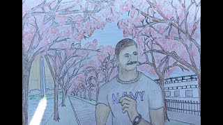 42 Cherry Blossom and I loved working in DC
42 Cherry Blossom
1
It was nineteen ninety-four I think,
And I was stationed in DC,
Hadn’t thought much about the Capital,
Only knew what I saw on TV.
2
I worked in Arlington,
There was a Metro Train to ride,
North to the Pentagon,
On the Virginia side.
3
But there were also trails and bike-paths,
On every page of the book,
With bikers and joggers,
Everywhere you looked.
4
So at lunch I got out my running shoes,
To start my running season,
To see what brought everyone out,
Meeting the hubbub of the region.
5
I ran North toward the Pentagon,
It was angular and big,
Then turning right I was on the Western reaches,
Of the Arlington Memorial Bridge.
6
Spanning the Potomac River,
To the east I saw them there,
A pink and white explosion,
Like a shock wave in the air.
7
It only happens a few days in spring,
When the cherry blossoms bloom,
But for those few golden days,
The other monuments must make room. 42 Cherry Blossom and I loved working in DC