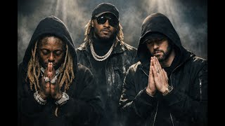 Lil Wayne ft. Future and Eminem— Stay prayed up (Lyrics Video)