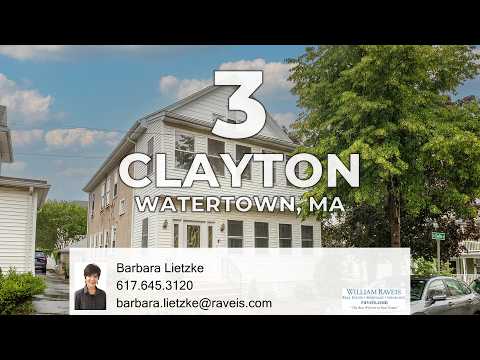 3 Clayton Street 3, Watertown, MA home video tour