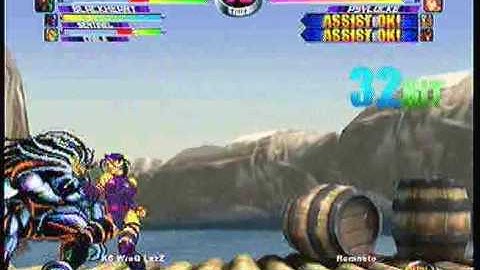 MvC2 Online (360): KS Wreq Lazz (Cab/BH/Sent) vs Brett (MSP) 2 .:12.9.09:.