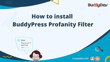 How to install BuddyPress Profanity Filter plugin