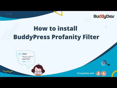 How to install BuddyPress Profanity Filter plugin